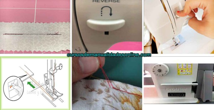 Aprende con tu maquina desde casa como coser puntadas de retroceso