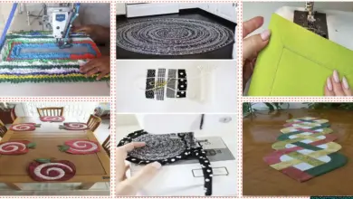 Cómo hacer un tapete para mesa en tu máquina de coser Tapete para mesa hecho a mano en máquina de coser