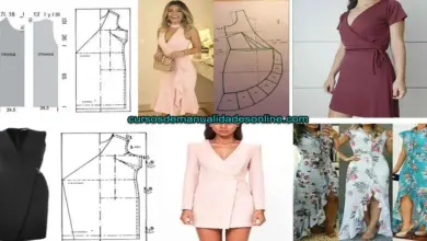 Aprende pasos para hacer trazo de un vestido cruzado Aprende pasos para hacer trazo de un vestido cruzado