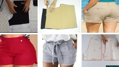 Cómo hacer un short para dama en una máquina de coser Short para dama hecho a mano en una máquina de coser