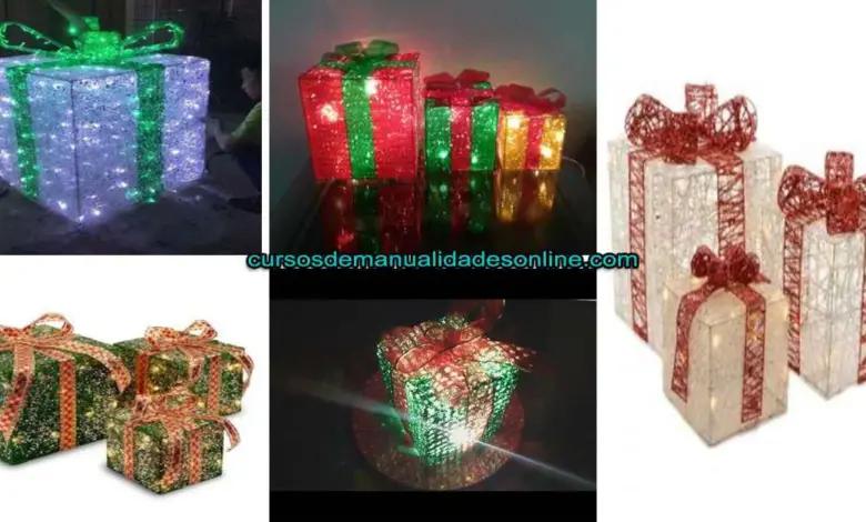 Aprende a realizar cajita de regalo luminosa con silicona Aprende a realizar cajita de regalo luminosa con silicona