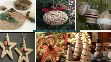 Aprende como crear adornos navideños con cuerda de hilo Aprende como crear adornos navideños con cuerda de hilo