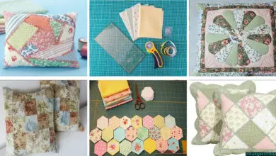 Cómo hacer un forro de almohada en patchwork en una máquina de coser Forro de almohada hecho a mano en patchwork y máquina de coser