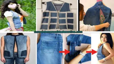 Aprende como hacer un chaleco de unos jeans reciclados Aprende como hacer un chaleco de unos jeans reciclados