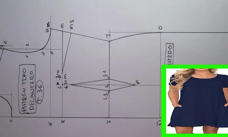 CURSO GRATIS DE COMO TRAZAR PATRON BASICO DE VESTIDO PARA DAMA PASO A PASO trazar patron básico de un vestido