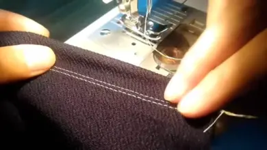 Como hacer costura tipo collarete con aguja doble Costura tipo collarete