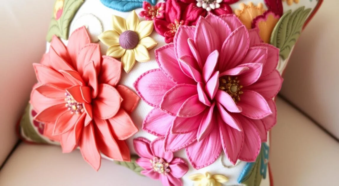 Cojín decorativo con detalles