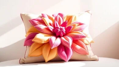 Curso de Costura: Cómo Hacer Cojín Estilo Flor en Tela Curso de Costura: Cómo Hacer Cojín Estilo Flor en Tela