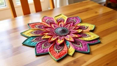 Curso de Costura: Cómo Hacer un Mantel Individual en Forma de Flor Curso de Costura: Cómo Hacer un Mantel Individual en Forma de Flor